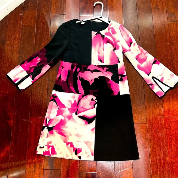 Alfani Dress in Pink and Black Floral - Picture 1 of 5